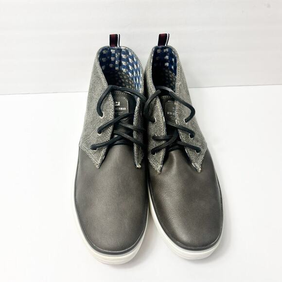 BEN SHERMAN MEN'S TWEED CHUKKA STYLE LACE UP SNEAKERS GRAY BLACK SIZE US 11 - Picture 6 of 8